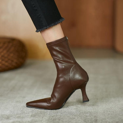 Bottines en Cuir Élégantes