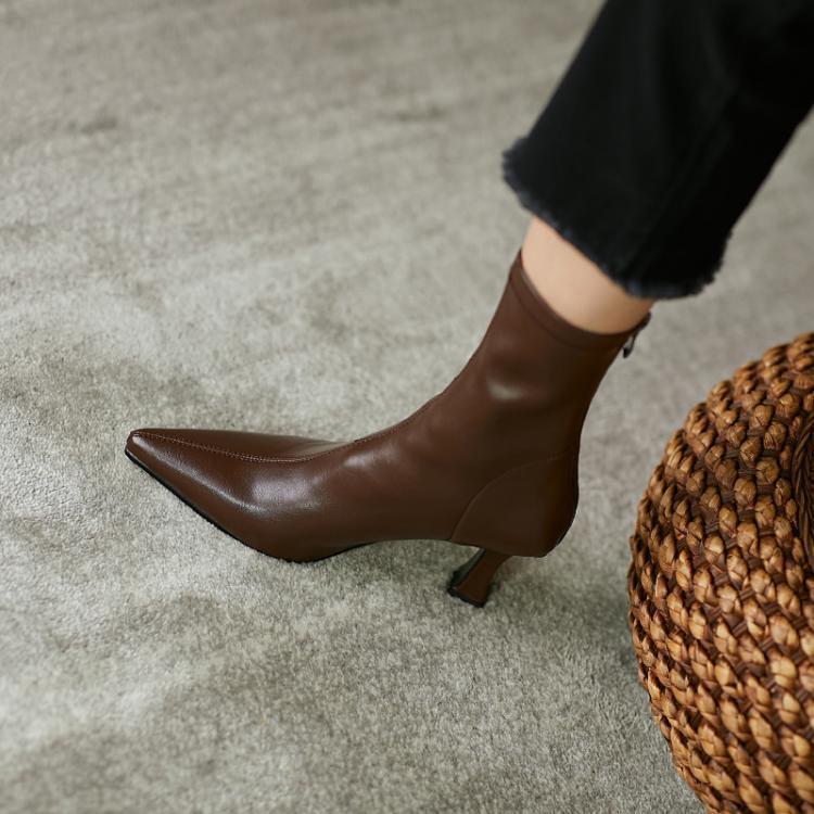 Bottines en Cuir Élégantes